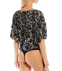 FREE PEOPLE Floral DESSA Tieback Bodysuit