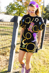 QUEEN OF SPARKLE Sequin COWGIRL Icon Dress