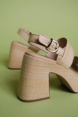 STEVE MADDEN Natural Raffia VALORY Sandal